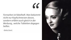 Bette Davis Fernsehen ist wundervoll